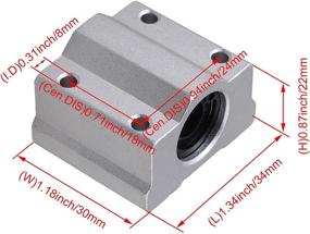 img 1 attached to BQLZR SCS8UU Linear Bearing Bushing