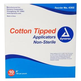 img 1 attached to 💉 Dynarex Cotton Tipped Applicators 6 inch 1000 ea (Pack of 2) – High-Quality Tool for Precise Medical Applications