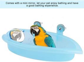 img 2 attached to Tnfeeon Bathing Parrot Bathtub Accessory