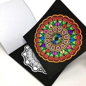 img 2 attached to 🎨 Mandala Coloring Books Set with 24 Colorful Markers and 70 Relaxing Coloring Pages: Thick Paper Mandalas Bundle