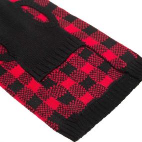 img 1 attached to 🐶 PUPTECK Dog Sweater: Plaid Style Pet Winter Knitwear for Warmth