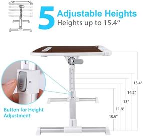 img 2 attached to 🛏️ IM LIVE WT01 Lap Desk for Bed - Adjustable Wood Laptop Table with iPad Stand/Holder - Lap Tray for Kids & Adults in Bed, Couch, Sofa & Office