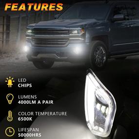 img 3 attached to BICYACO Assembly Compatible Silverado Replacement Lights & Lighting Accessories