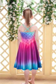 img 1 attached to 🌺 Hawaiian Princess Spaghetti Girls' Clothing - Love Eternal Gradient