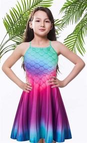 img 3 attached to 🌺 Hawaiian Princess Spaghetti Girls' Clothing - Love Eternal Gradient