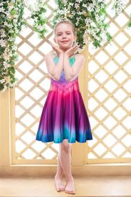 img 2 attached to 🌺 Hawaiian Princess Spaghetti Girls' Clothing - Love Eternal Gradient