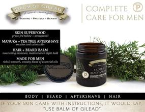 img 3 attached to 🌲 Cedar + Black Spruce Cream - Beard Balm - Leave-In Conditioner - Aftershave - Men's Grooming Product - Manuka & Tea Tree Infused - Nourish, Repair, Soothe - Made in USA by Balm of Gilead