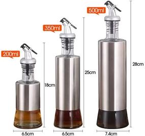 img 3 attached to Dispenser Bottle Kitchen Stainless Vinegar Kitchen & Dining