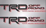 enhance your toyota tacoma 4x4 with premium black red decals - trd off road compatible design logo