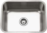 houzer eston sts-1300-1 undermount stainless steel single bowl kitchen sink, 18 gauge logo