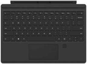 img 4 attached to 🔒 Улучшенная безопасность: Microsoft Surface Pro Type Cover с сенсорным сканером отпечатков пальцев (черный)