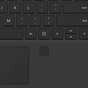 img 2 attached to 🔒 Улучшенная безопасность: Microsoft Surface Pro Type Cover с сенсорным сканером отпечатков пальцев (черный)