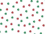 🎁 premium pack of 20 large holiday paw print cello bags in red & green logo