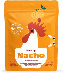 img 4 attached to 🐱 Nacho Wet Cat Food: Cage-Free Chicken Recipe in Gravy, Enhanced with Bone Broth for Superior Hydration - 24 Pouches of 3 oz. Each