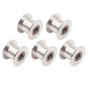 img 4 attached to 🔧 WINSINN GT2 Idler Pulley Pack of 5 - 20 Toothless 5mm Bore Aluminum Timing Pulley Wheel for 3D Printer