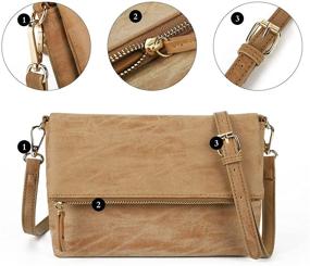 img 2 attached to Женская средняя сумка-средний плечевой ремень от GLADDON: стильная модная сумка и кошелек в одном.