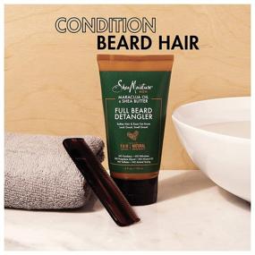 img 2 attached to SheaMoisture Full Beard Detangler: Maracuja Oil & Shea Butter, Paraben-Free - 4 oz