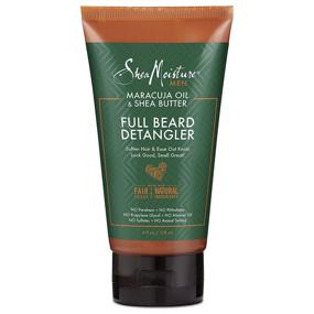 img 4 attached to SheaMoisture Full Beard Detangler: Maracuja Oil & Shea Butter, Paraben-Free - 4 oz