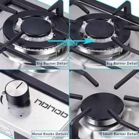 img 2 attached to Cooktop Burners Portable Stainless Apartments Appliances