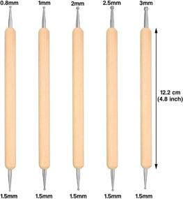 img 2 attached to 🖋️ High-quality Carbon Transfer Paper Set: 100 Sheets with 5 Embossing Styluses - Tracing, Dotting and Transfer Tools Included!