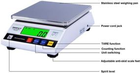 img 3 attached to RESHY High Precision 10kg x 0.1g Digital Scale - Accurate Electronic Balance Lab Scale for Laboratory, Kitchen, and Industrial Use