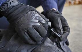 img 2 attached to 🧤 IRONCLAD Command Tactical Pro Touch Screen Gloves - Conductive Palm and Fingers, All-Purpose, Multi-Colored, Performance Fit, Machine Washable - Size Options: S, M, L, XL, XXL (1 Pair, Black, Large)