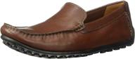 leather hamilton driving loafer by clarks logo