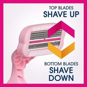 img 1 attached to 💃 Sleek Schick Intuition f.a.b Womens Bi-Directional Disposables Razor - Pack of 3: A Cutting-Edge Shaving Solution for Women