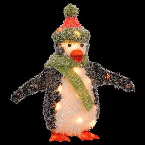 img 1 attached to 18 Inch Penguin with 🐧 35 Clear Lights - National Tree (MZPG-18AL)