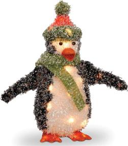 img 2 attached to 18 Inch Penguin with 🐧 35 Clear Lights - National Tree (MZPG-18AL)