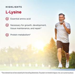 img 1 attached to 💊 Jarrow Formulas L-Lysine 500 mg - Essential Amino Acid for Protein Metabolism - 100 Capsules, up to 100 Servings