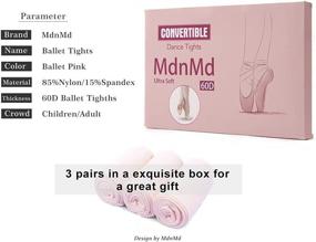 img 2 attached to MdnMd Convertible Ballet Tights Adult Medium Sports & Fitness in Other Sports