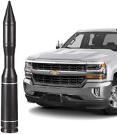 🚀 high-performance vehicle bullet antenna mast rocket car truck antenna replacement for gm chevy chevrolet silverado 1500 2500 3500 hd avalanche gmc sierra 1500 2500 3500 denali heavy-duty pickup trucks logo