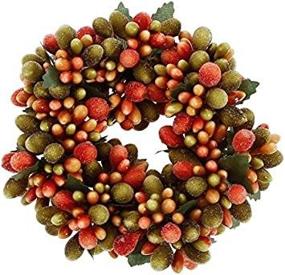 img 4 attached to 🍂 RAZ Imports Autumn Decor - 4" Harvest Pipberry Votive Candle Ring