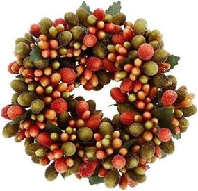img 2 attached to 🍂 RAZ Imports Autumn Decor - 4" Harvest Pipberry Votive Candle Ring