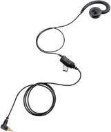 motorola radio swivel earpiece with in-line mic/ptt: compatible with tlk 100, sl300, sl3500e, sl7550e, sl7580e, sl7590e and more (pmln7189 replacement) logo
