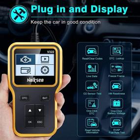 img 2 attached to 🚗 Nulksen OBD2 Scanner – Check Engine Fault Code Reader, Read/Clear Codes, I/M Readiness, O2 Test, EVAP Smog Check Scan Tool – Car Diagnostic Scanner for OBDII Cars (Since 1996)