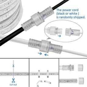 img 2 attached to AMANEER 50ft/15m LED Lights Strip Kit – Connectable, Flexible, Waterproof Blue Rope Lights – 110V 2 Wire, 900 Units SMD 2835 LEDs – Power Supply Included – Ideal for Backyards, Any Location Lighting, Indoor/Outdoor Use