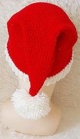 img 1 attached to 🎅 Caistre Santa's Hat Womens Beanie: Cozy Slouchy Winter Knit Skull Cap for Warm Christmas Style