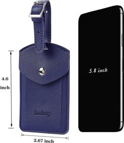 img 3 attached to 🔒 Enhanced Privacy with Sodsay Leather Luggage Baggage