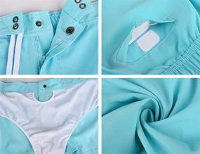 img 1 attached to Ninovino Women's Drawstring Shorts for Bathing - Stylish Clothing for Women