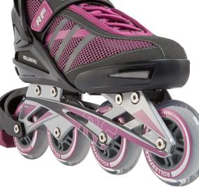 img 2 attached to 🛼 RFSport Magenta Women’s Adult Fitness, Sport, and Recreation Premium Inline Skates by Rollerface