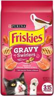 🐱 purina friskies gravy swirlers: indulgent dry cat food for adult felines logo