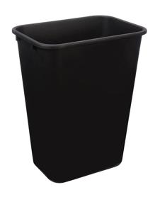 img 3 attached to 🗑️ AmazonCommercial 10 Gallon Commercial Office Wastebasket: Sleek Black Design, 1-Pack for Efficient Waste Management