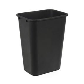 img 4 attached to 🗑️ AmazonCommercial 10 Gallon Commercial Office Wastebasket: Sleek Black Design, 1-Pack for Efficient Waste Management