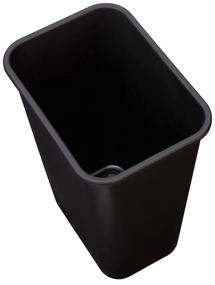 img 2 attached to 🗑️ AmazonCommercial 10 Gallon Commercial Office Wastebasket: Sleek Black Design, 1-Pack for Efficient Waste Management