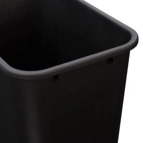 img 1 attached to 🗑️ AmazonCommercial 10 Gallon Commercial Office Wastebasket: Sleek Black Design, 1-Pack for Efficient Waste Management