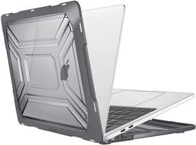 img 2 attached to 👍 MOSISO MacBook Pro 13 inch Case 2020 Release A2338 M1 A2289 A2251 with Touch Bar TouchID, Gray - Protective Hard Shell Case with TPU Bumper, Keyboard Cover