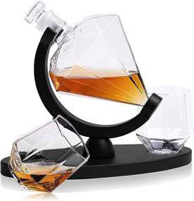 img 4 attached to 🥃 ARMZAS Diamond Whiskey Decanter Glasses