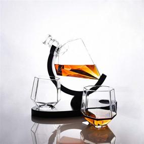 img 1 attached to 🥃 ARMZAS Diamond Whiskey Decanter Glasses